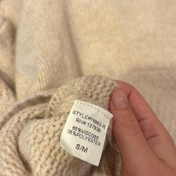 Sunday Stevens Woman’s Hooded Sweater Zip Up Size S/M - Picture 6 of 6